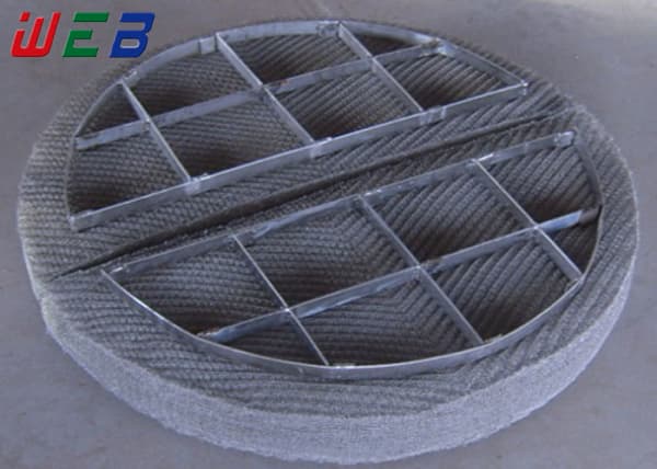 Round Top Assembling  Wire Mesh Demister